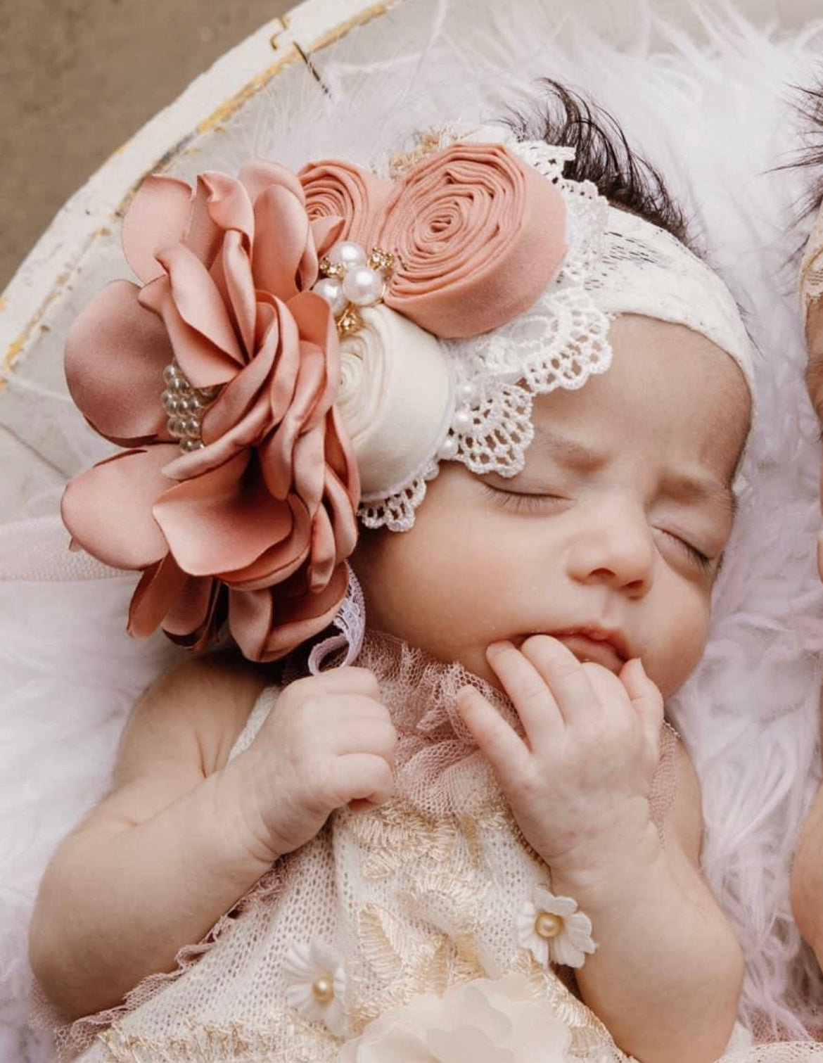 Lace flower clearance headband