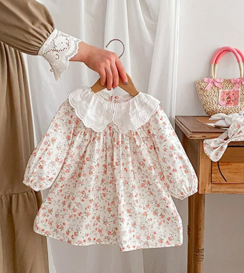 Baby Toddler Girls Vintage Floral Dress