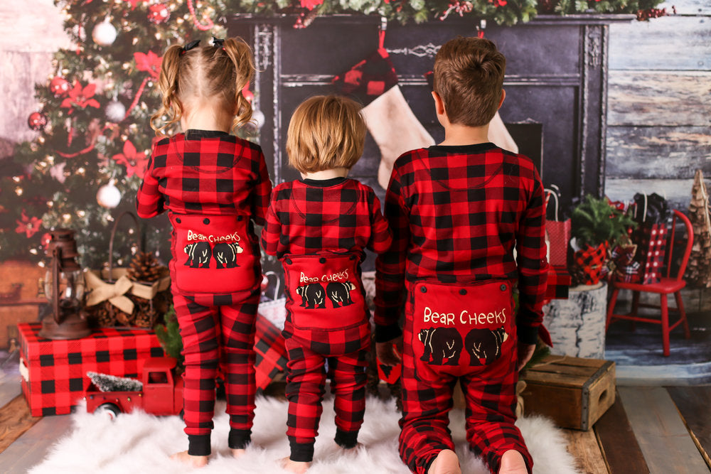 Bear cheeks plaid discount pajamas