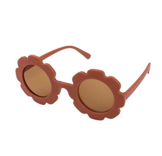 5PCS = $6.00 - Baby Toddler Flexible Rust Flower Sunglasses