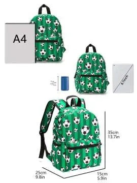 $20.00 EA - 15" X 2 -- Kids Back To School Backpacks - Ivory Happy Faces