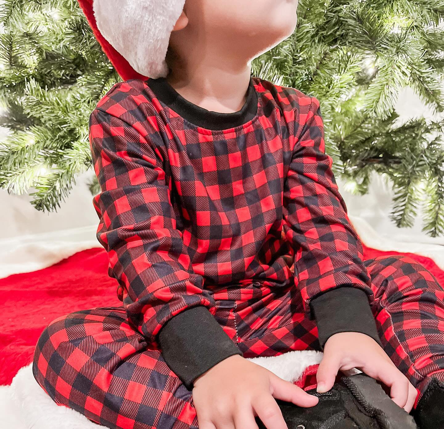 Kids 2 Pc Christmas Pajamas - Buffalo Plaid