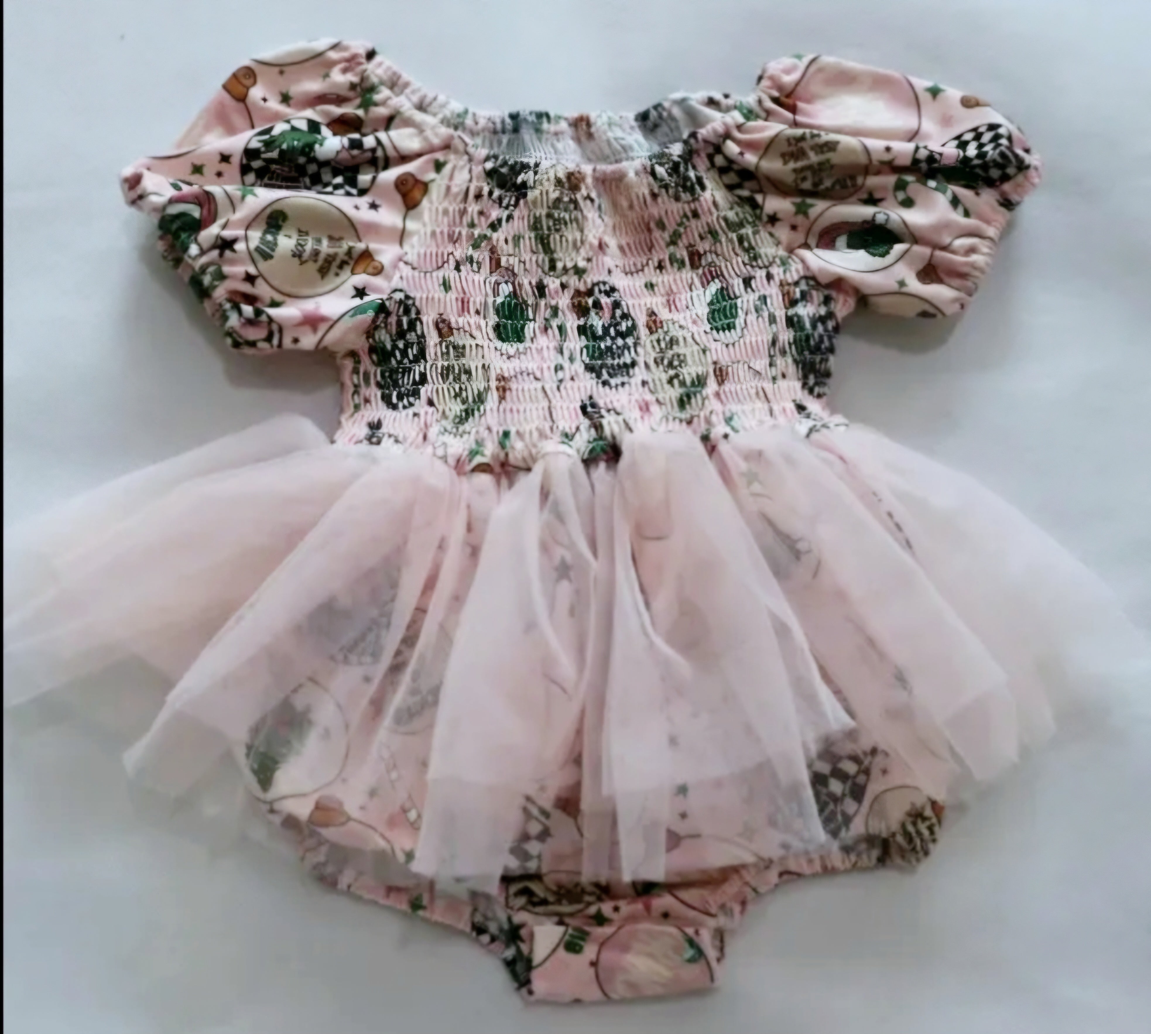 Baby Tutu Twinning Character Dresses - Pink Grinch